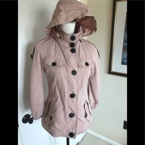 BCBG Maxazaria light pink below waste jacket